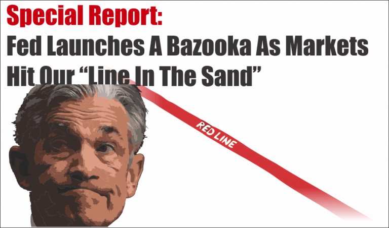 Special Report: Fed Launches A Bazooka As Markets Hit Our Line In The Sand