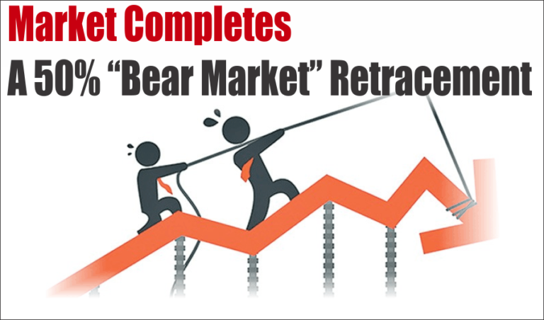 Market Completes A 50% “Bear Market” Retracement.