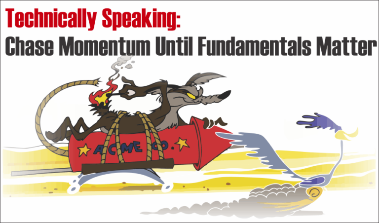 Technically Speaking: Chase Momentum Until Fundamentals Matter