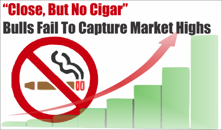 “Close But No Cigar,” Bulls Fail To Capture Market Highs