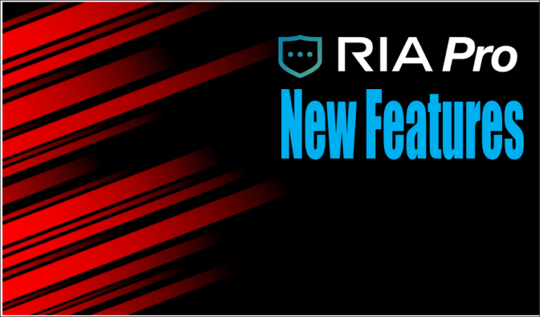 New RIA PRO Features