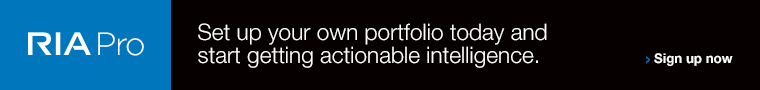 Advertisement that you can click to sign up for RIA Pro, a self-guided tool to help you set up your own portfolio. 