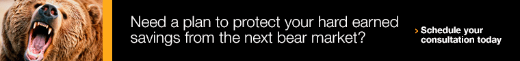 Ad for RIA Advisors. Need a plan to protect your hard earned savings from the next bear market? Click to schedule your consultation today.