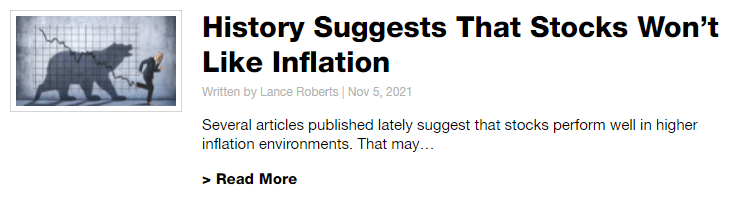 Stock Market Inflation Article Graphic