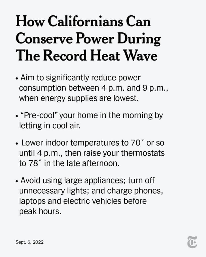 california heat wave energy