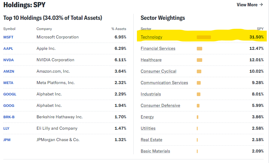 SPY Holdings