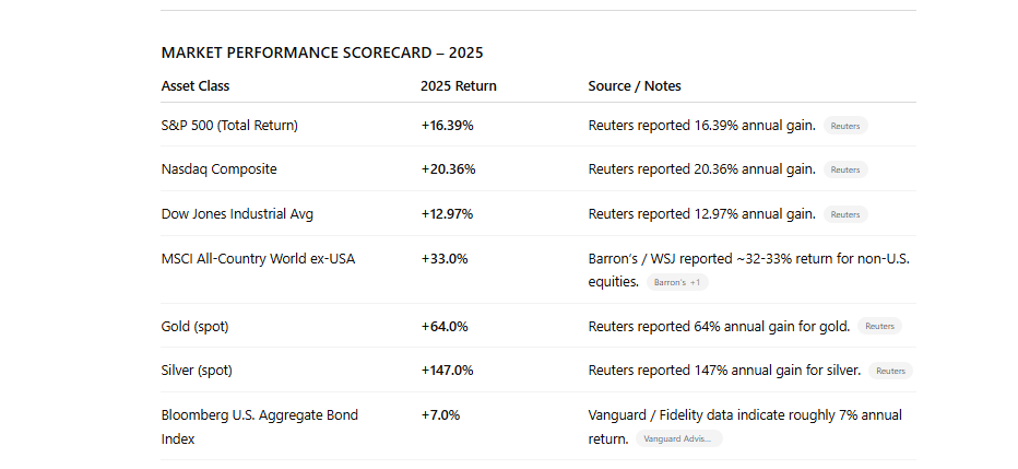 Market Performance Scorecard